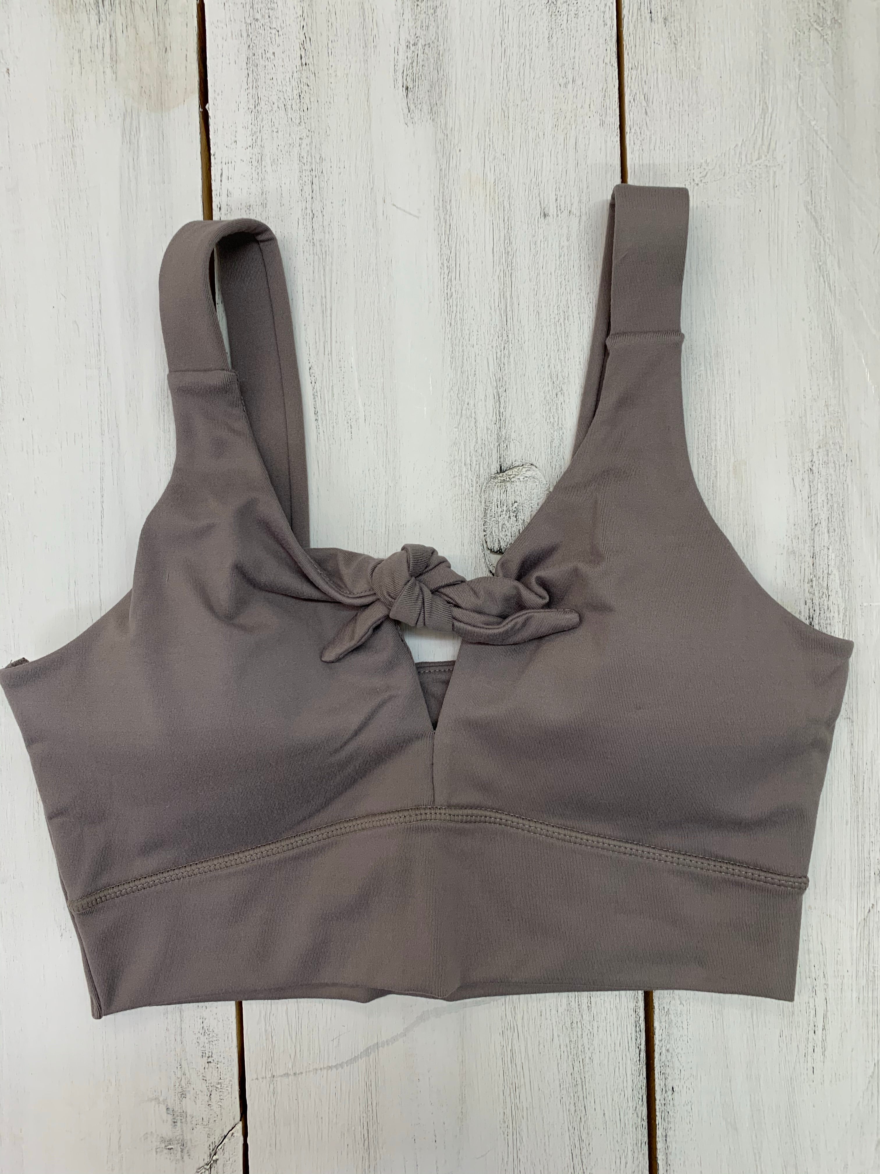 Peekaboo Tie Front Sports Bra – Blush Boutique and Tan