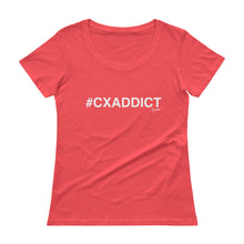 Load image into Gallery viewer, #CXADDICT Ladies&#39; Scoopneck T-Shirt