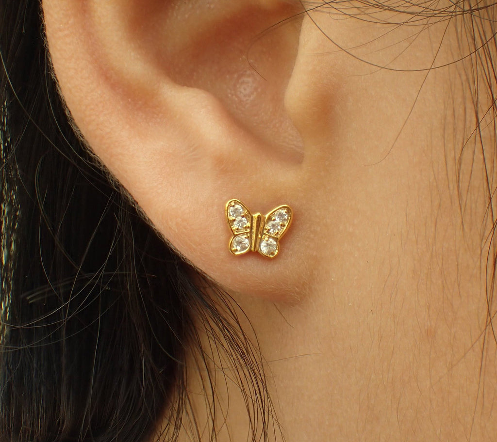 Butterfly Earrings, Gorgeous Pair of 