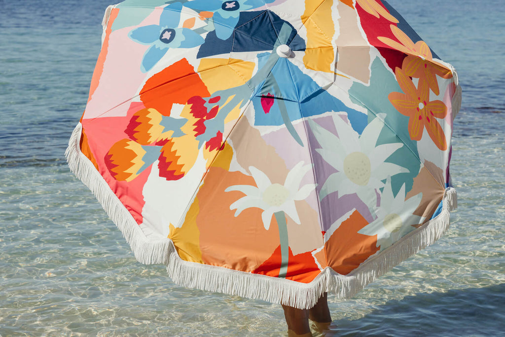 Colourful Umbrella Canopy featuring Australian Wildflowers by Leah Bartholomew
