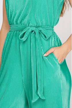 Jade One Shoulder Jumpsuit