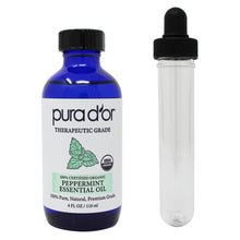 Load image into Gallery viewer, 4oz Peppermint Essential Oil - USDA Organic, 100% Pure, Natural, Therapeutic Grade