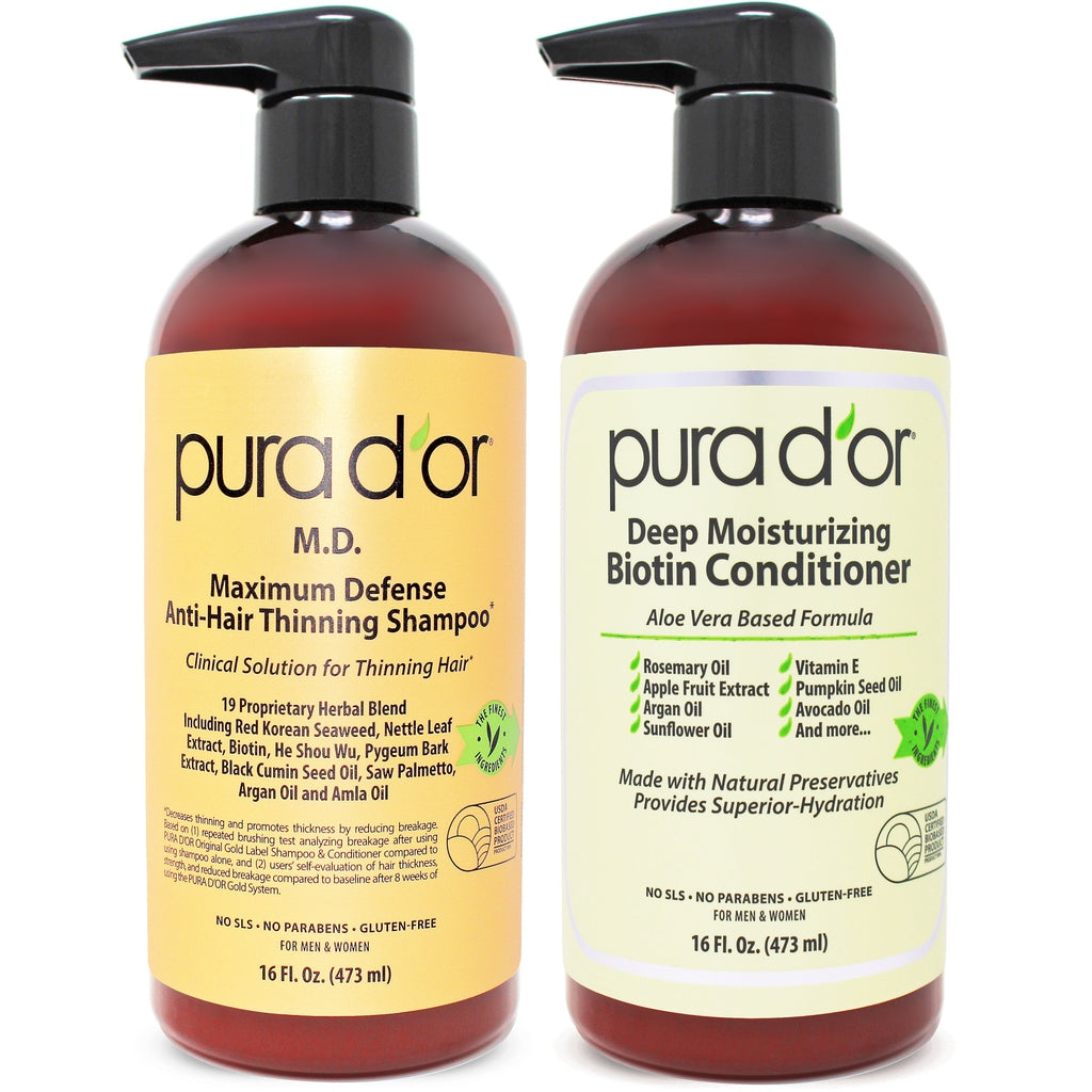 PURA M.D. Anti Hair-Thinning Shampoo and Conditioner Set – Pura