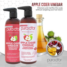 Load image into Gallery viewer, 16oz Apple Cider Vinegar Thin2Thick Shampoo and Conditioner Set