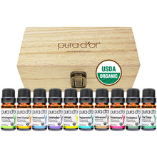 Load image into Gallery viewer, 10ml Essential Oil Set  - USDA Organic, 100% Pure, Natural, Therapeutic Grade