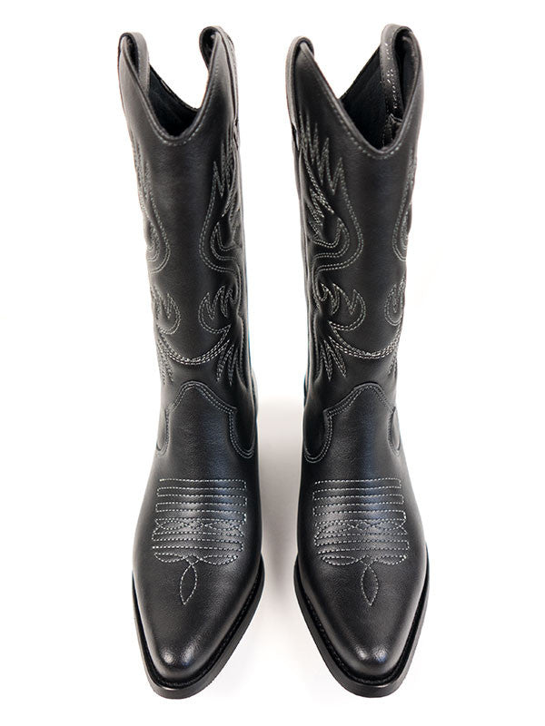 vegan leather cowboy boots