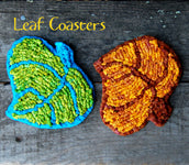 Color Crazy Pattern Leaf Coasters