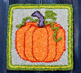 Color Crazy Pattern Fall Pumpkin Mat