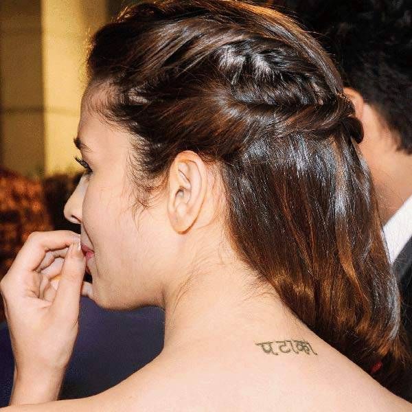 Alia Bhatt’s neck tattoo