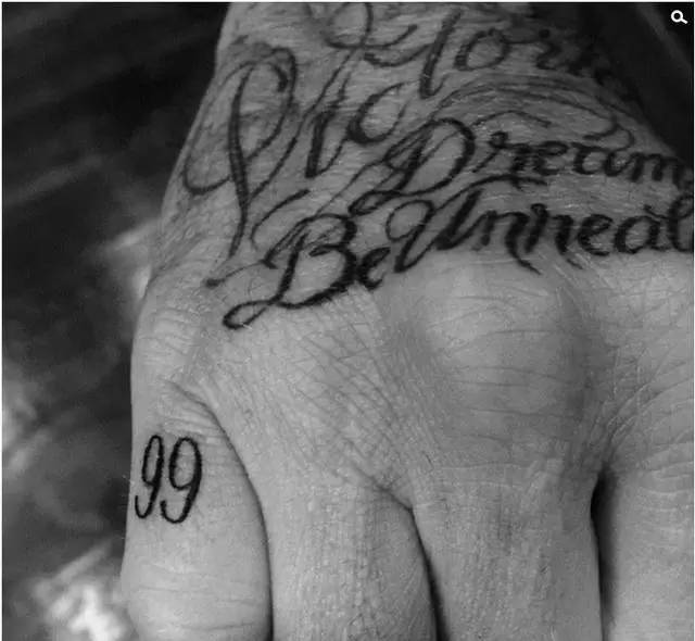 Beckham's tattoo