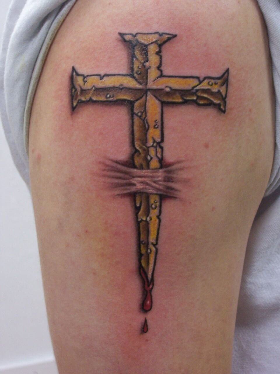 Cross tattoos for men