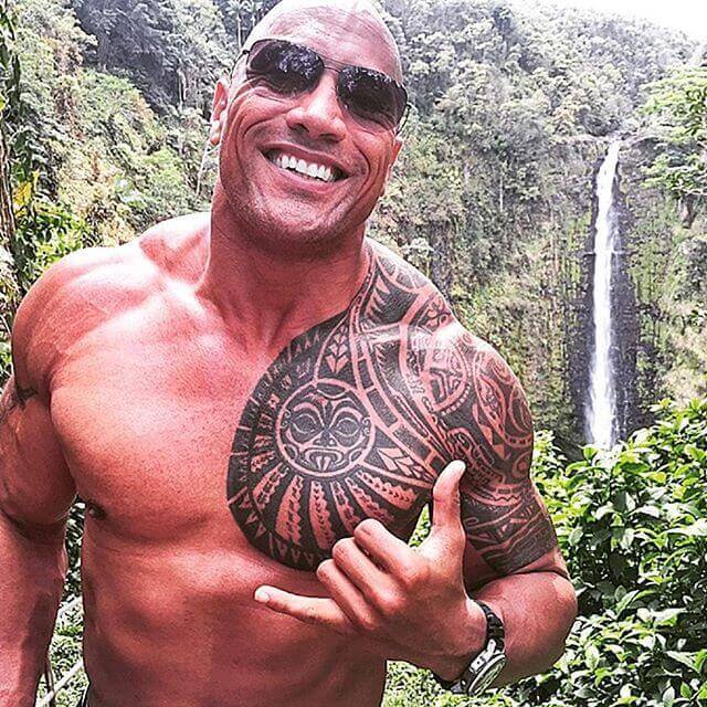 I look like Dwayne 'The Rock' Johnson, got tattoos to match