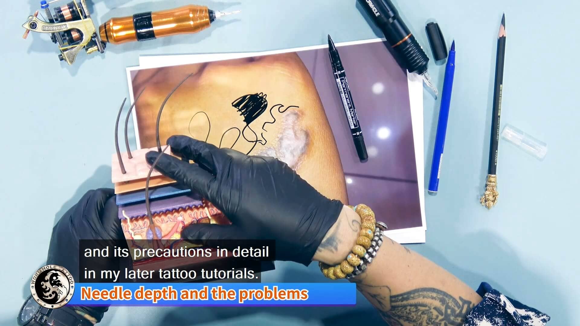 How to make a tattoo on different skins