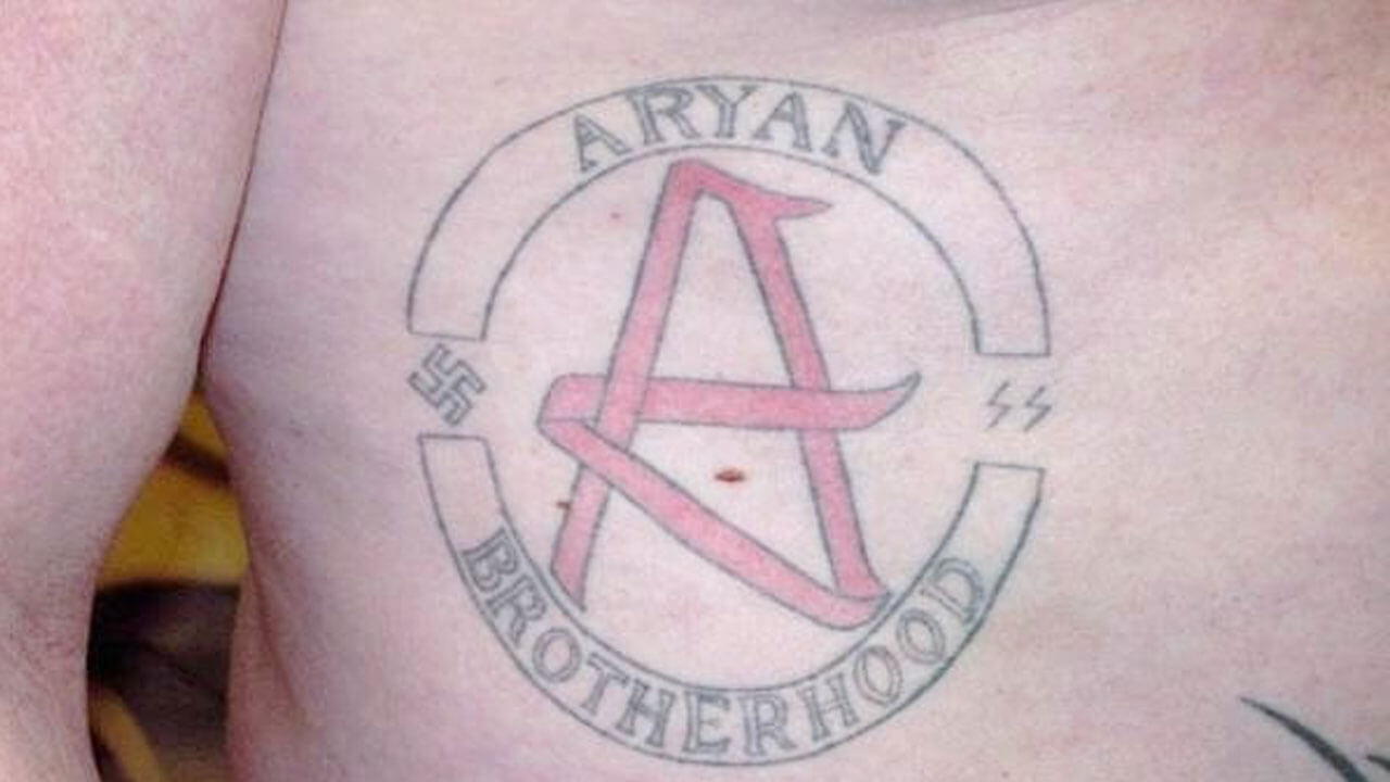 Indiana Aryan Brotherhood tattoo