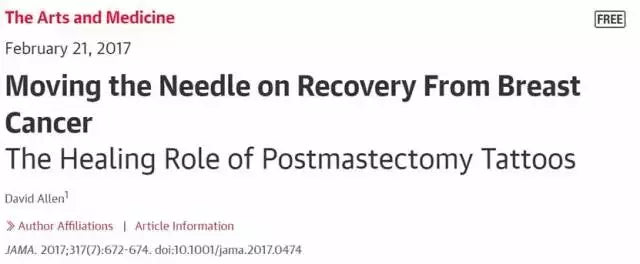 《“Moving the Needle on Recovery From Breast Cancer”The Healing Role of Postmastectomy Tattoos》