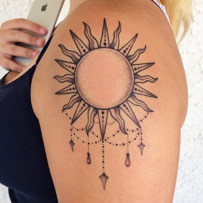 Sun tattoo