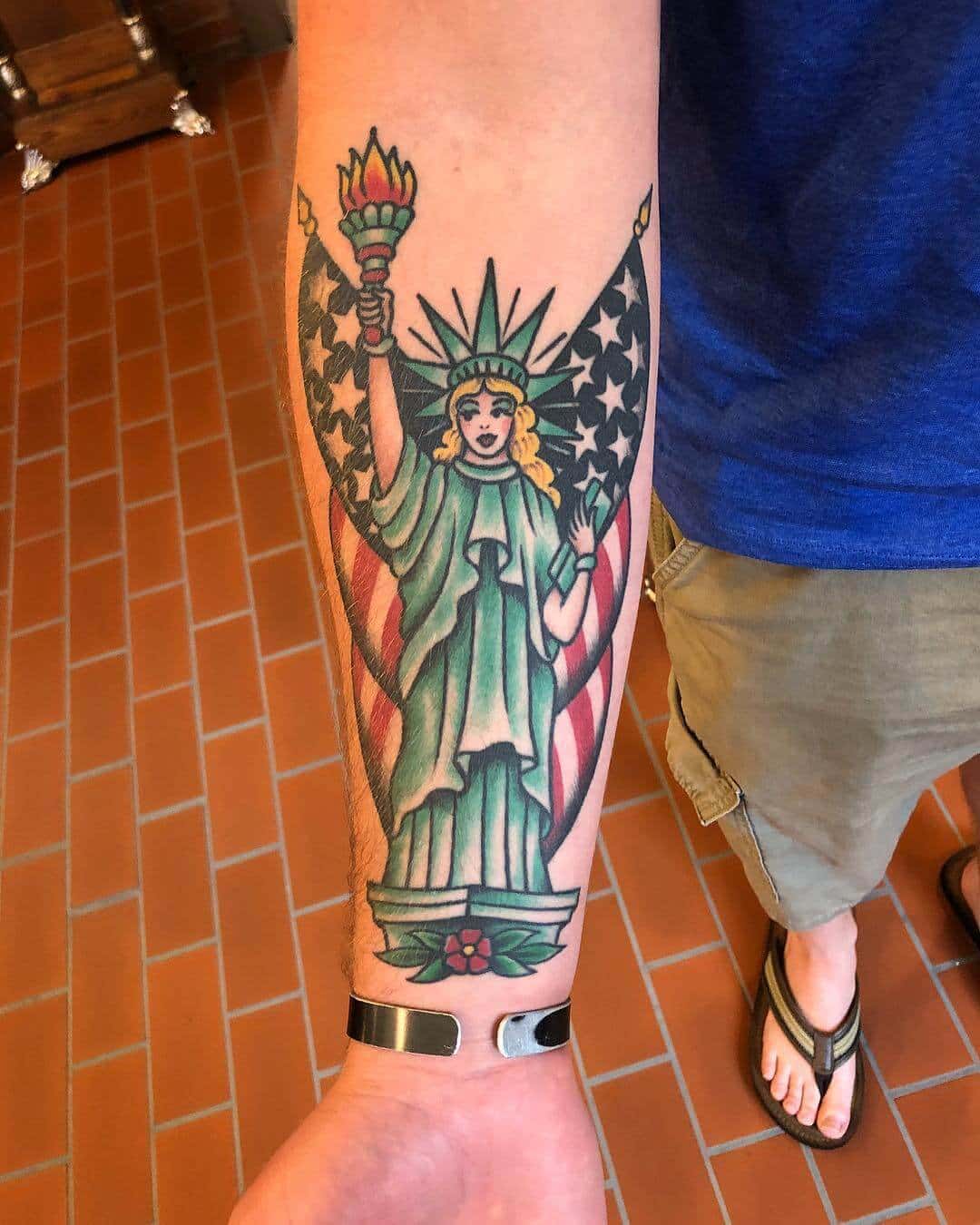 The Statue of Liberty tattoo