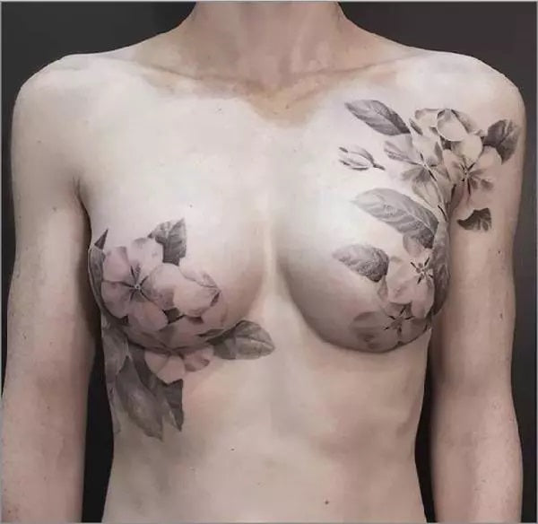 breast tattoo