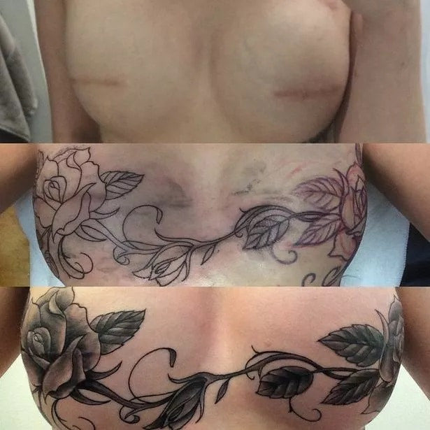 breast tattoo
