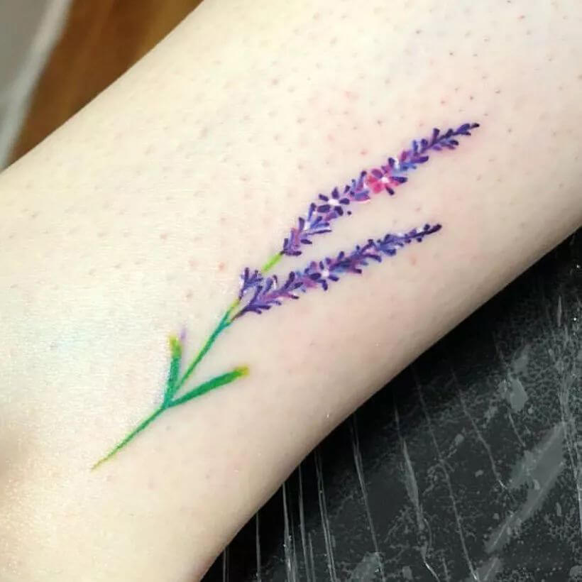 Minimalist Violet Flower Tattoo - Wiki Tattoo