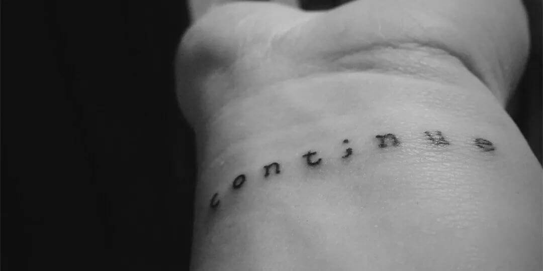 semicolon tattoo