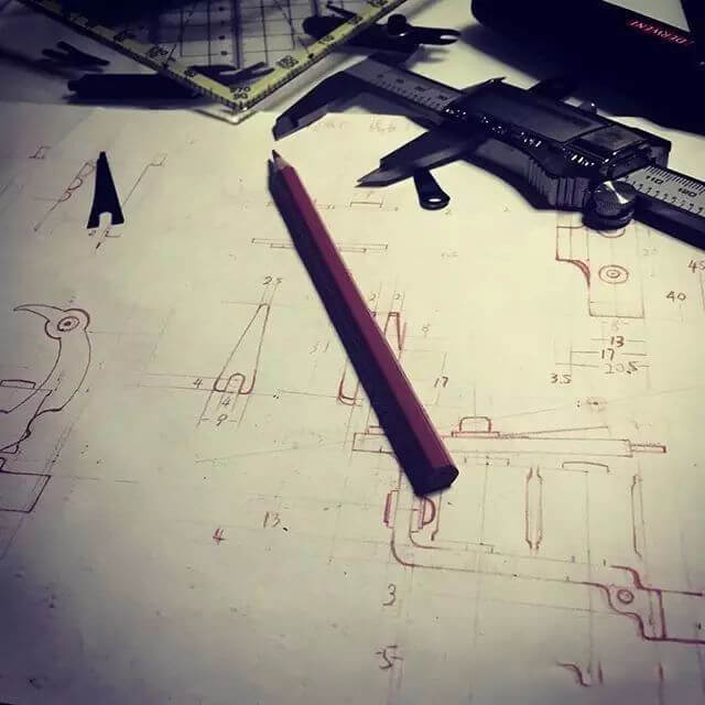 tattoo gun parts sketch