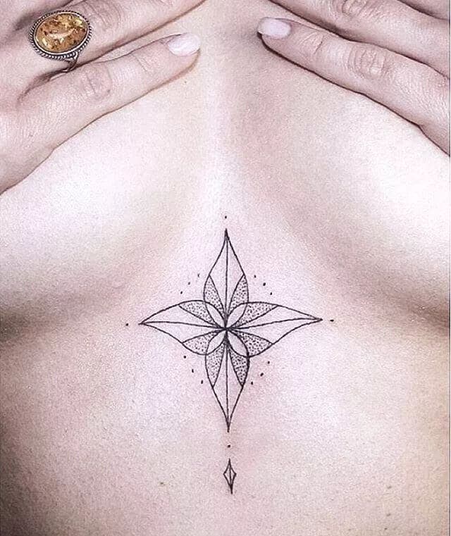 under breast tattoo