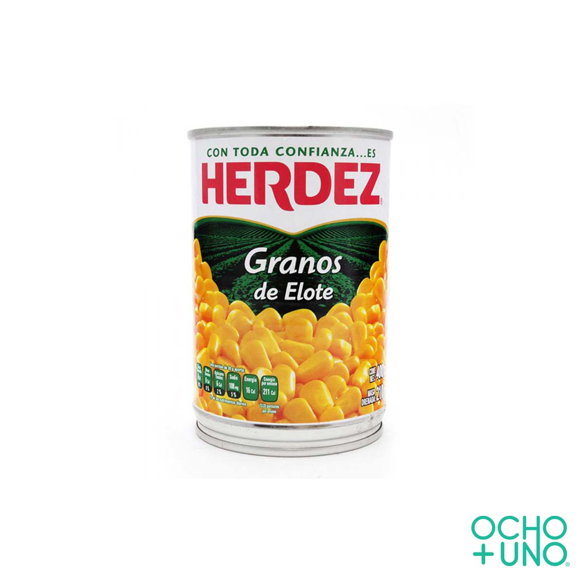 GRANO ELOTE HERDEZ 400 GR – Ocho Mas Uno