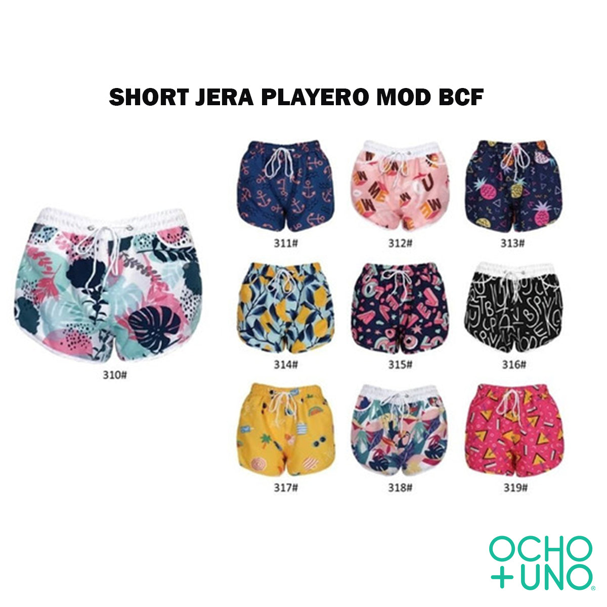 SHORT JERA PLAYERO MOD BCF – Ocho Mas Uno