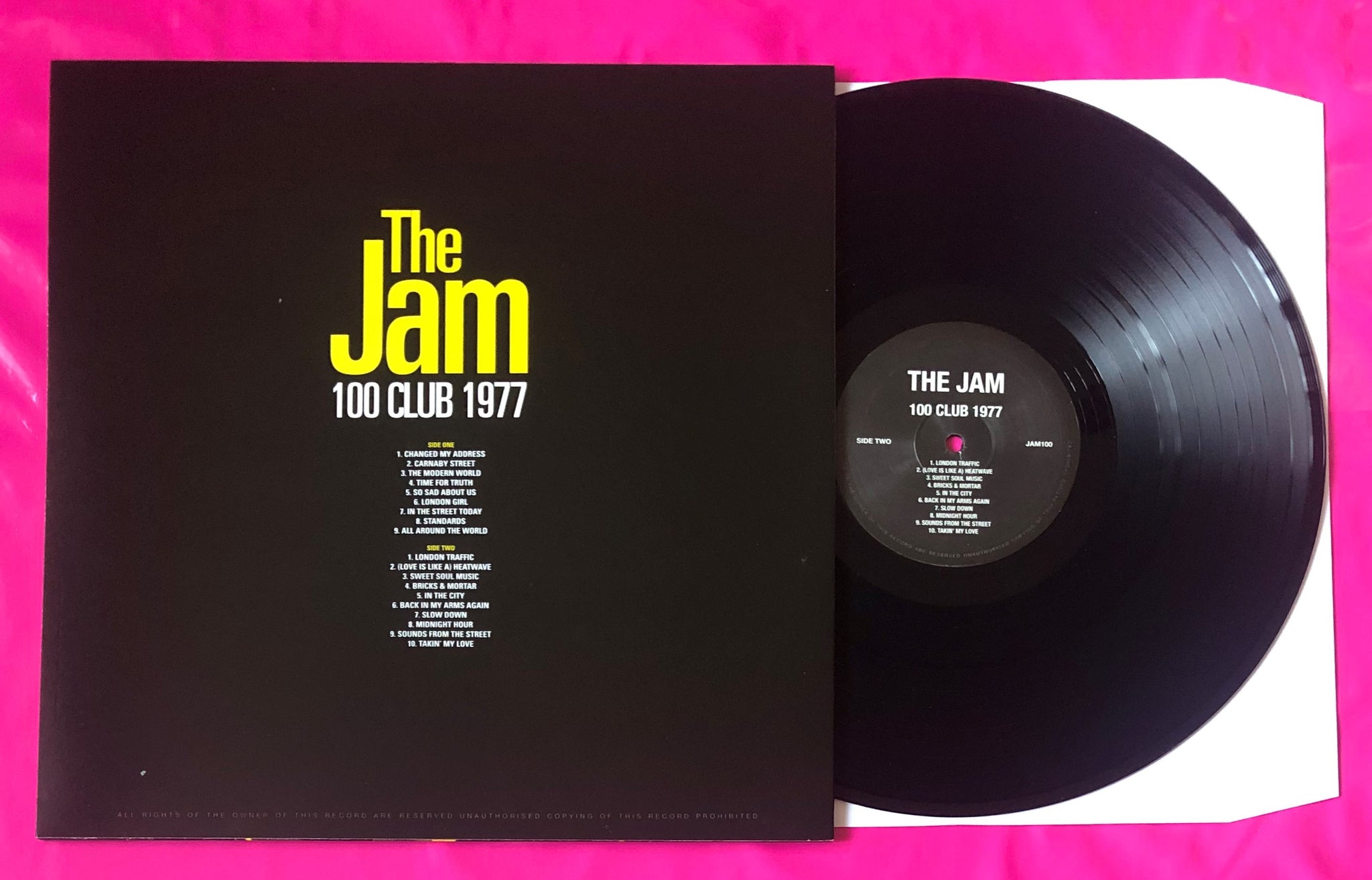 クーポンで半額☆2280円！ The Jam Live at 100club ２枚組レコード