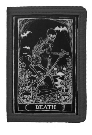 Death Card Tarot trifold wallet