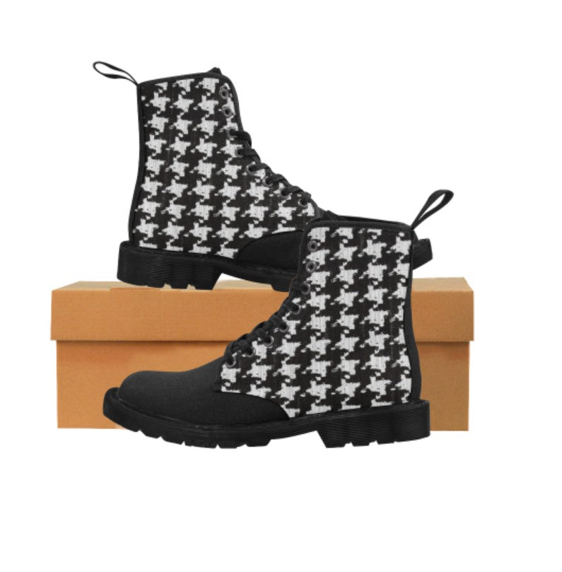 Houndstooth boots Ladies