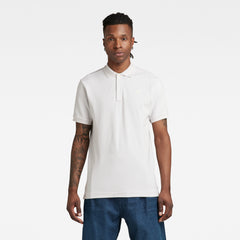 G-Star DUNDA white classic short sleeve regular fit poloshirt made from recycled materials available at StylishGuy Menswear Dublin