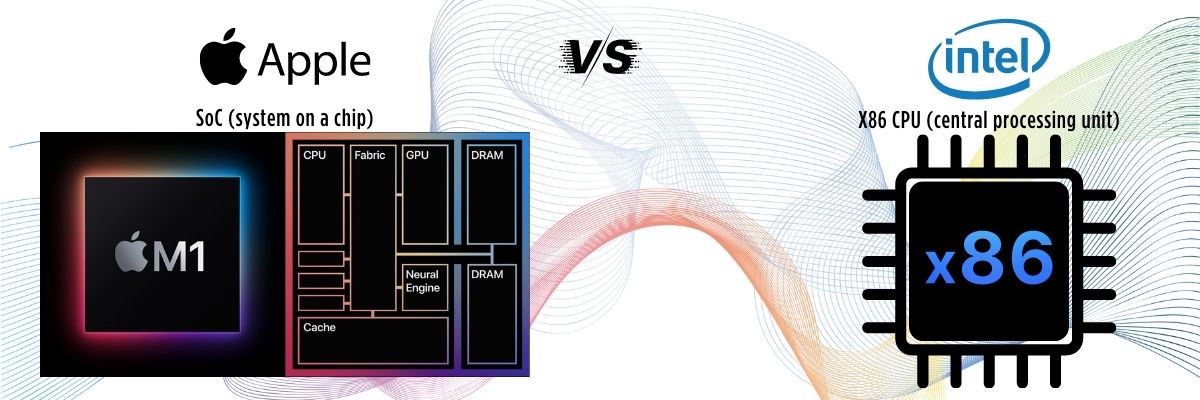 M1-SoC-vs-X86-CPU-Apple-vs-Intel-Processor