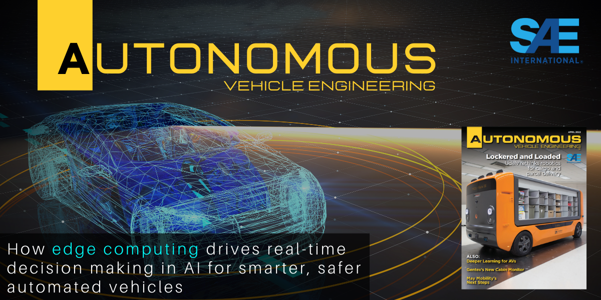 Autonomous Vehicle Engineering Editorial by SAE International ADAS Article