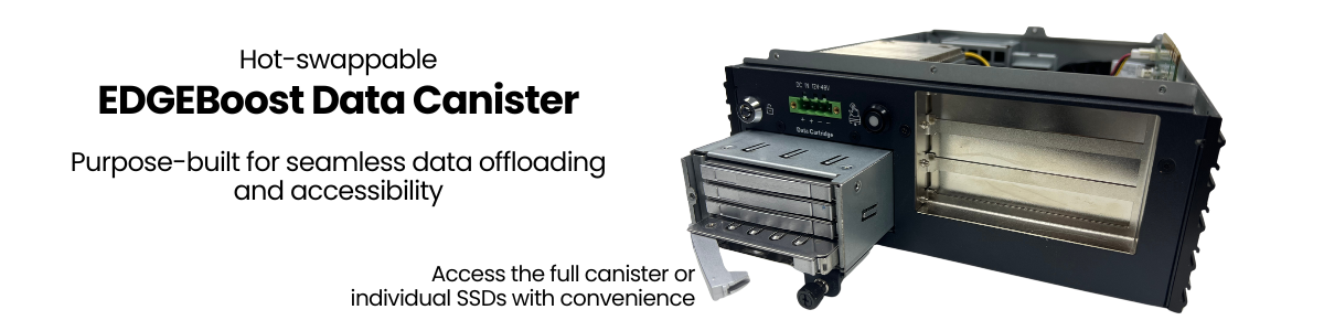 EDGEBoost Node featuring EDGEBoost Data Canister for seamless data offloading capabilities