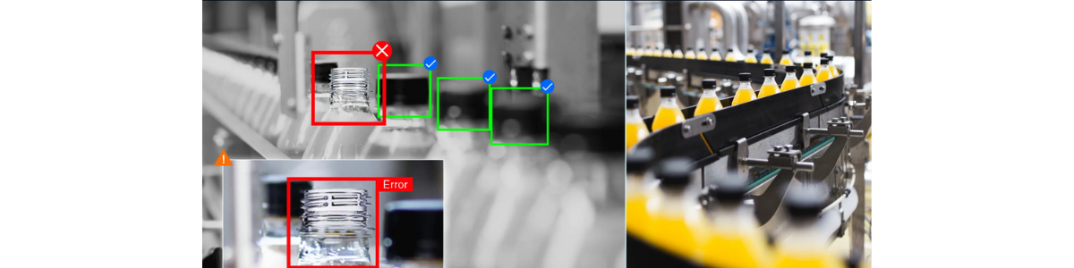 production line using machine vision quality inspection