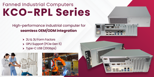 KCO-2000-RPL KCO-3000-RPL Fanned Industrial Computer with 13th Gen Intel Core