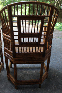 Pair of Chinoiserie Bamboo Chairs