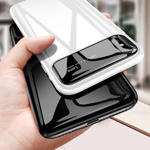 Luxury Smooth Mirror Camera Lens Anti Scratch Back Case Cover for Apple iPhone XS 2018