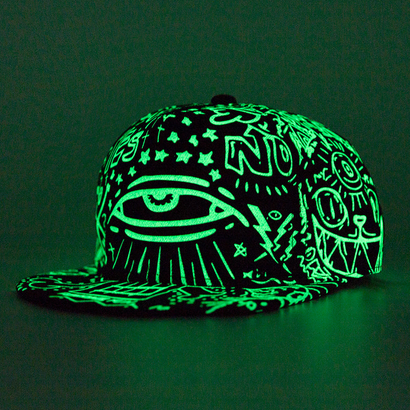 glow in the dark snapback hats