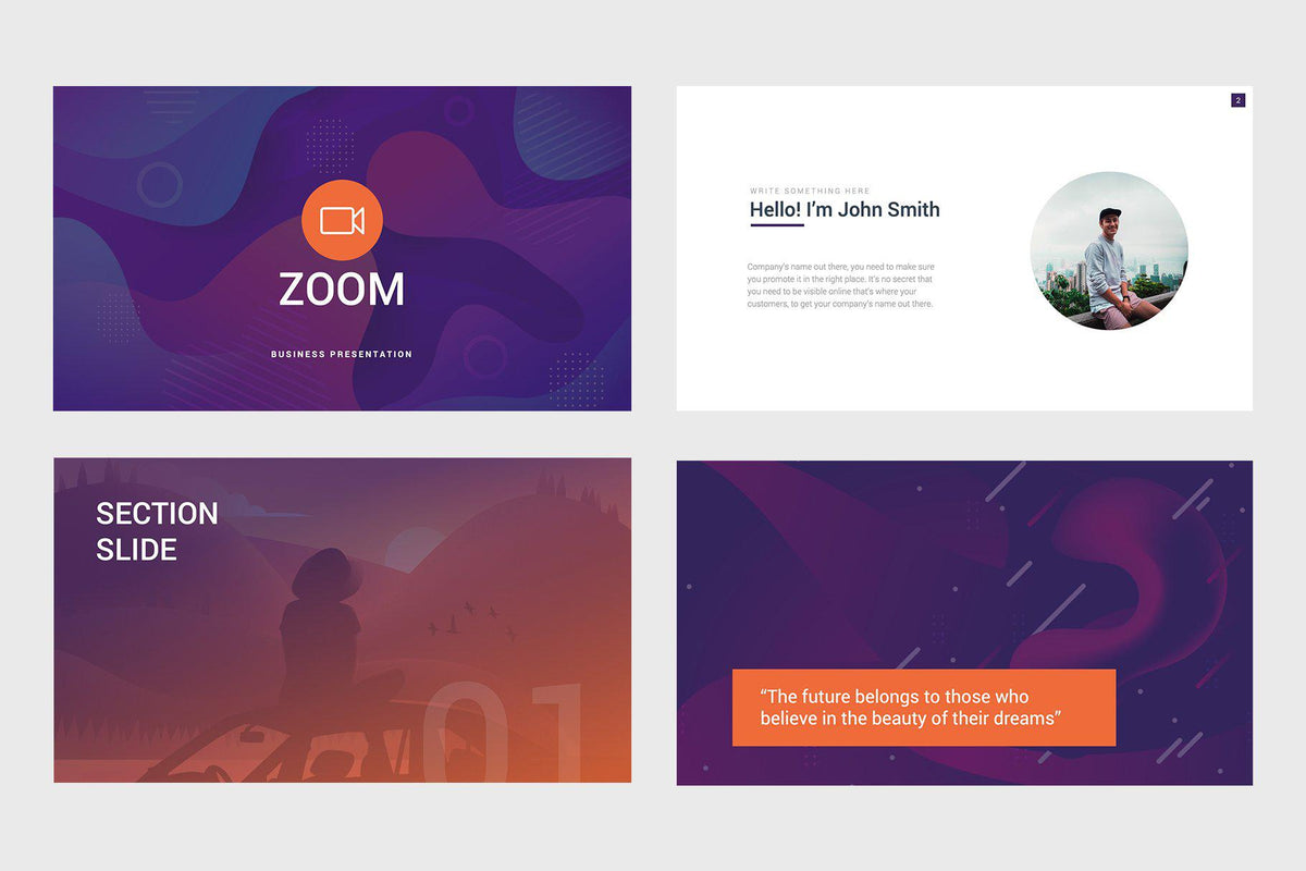 microsoft powerpoint zoom template