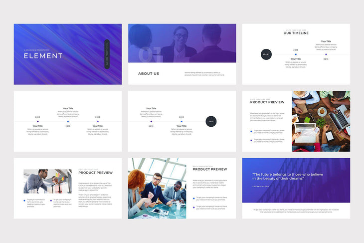 Element Business PowerPoint Template – Slidequest