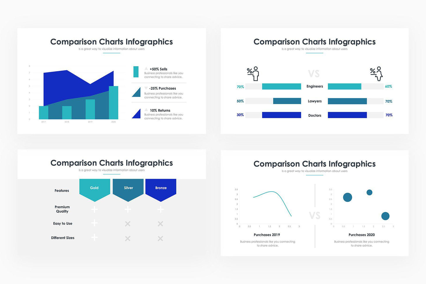 Comparison Charts 2 Powerpoint Template Slidequest