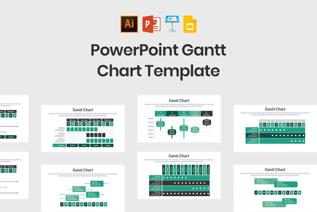 Gantt Chart Adobe Illustrator