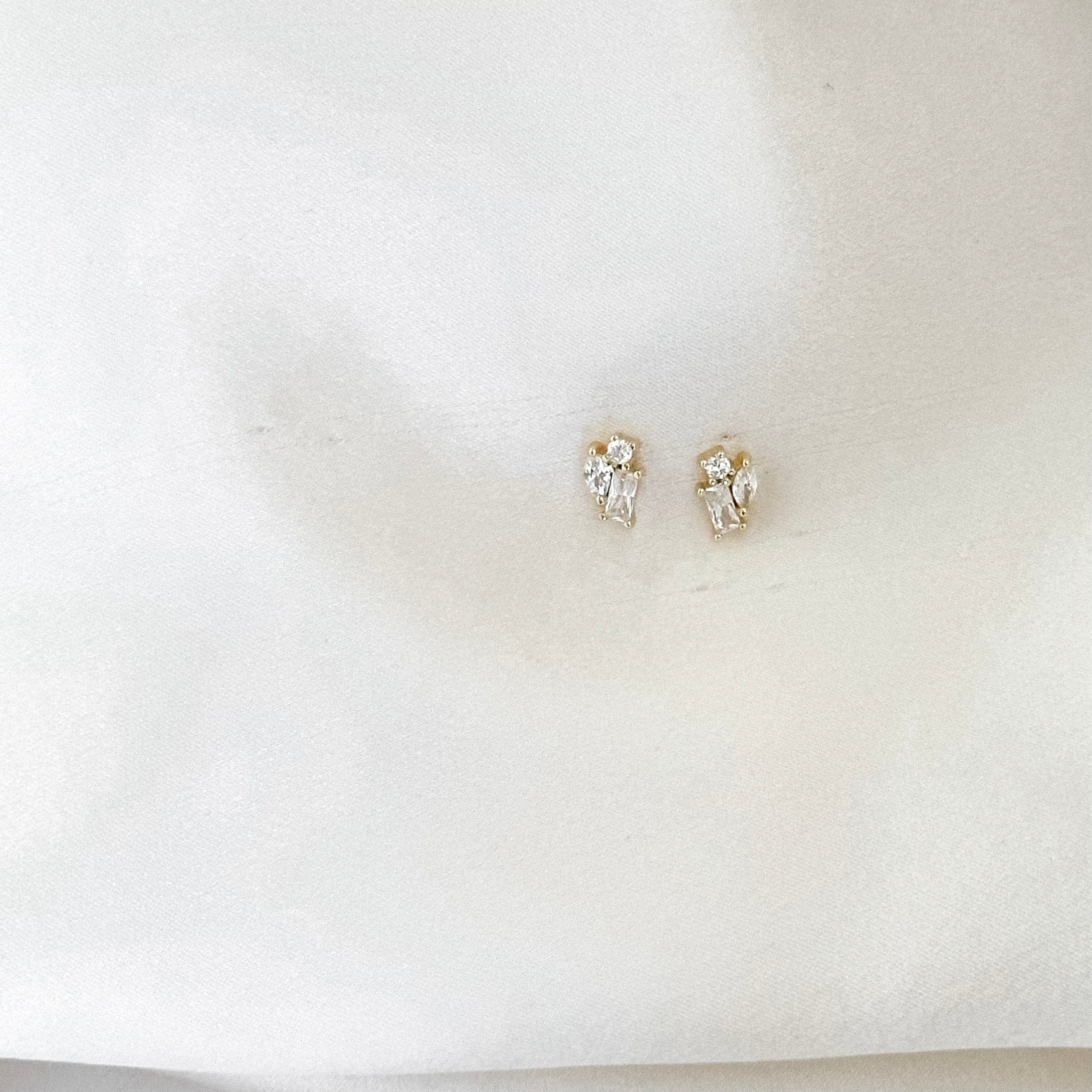 Mercury Ring 14K White Gold Earring Studs LGTXE07067R500-GW3