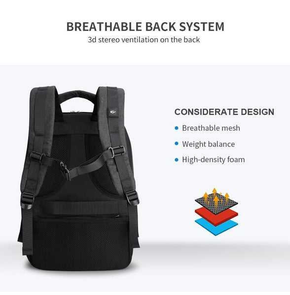 15 inch Laptop Backpack - Large Capacity Casual Style Bag | EvoFine