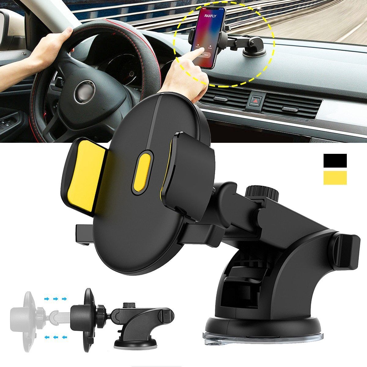 Automatically Locking Windshield Phone Holder Universal FIt EvoFine