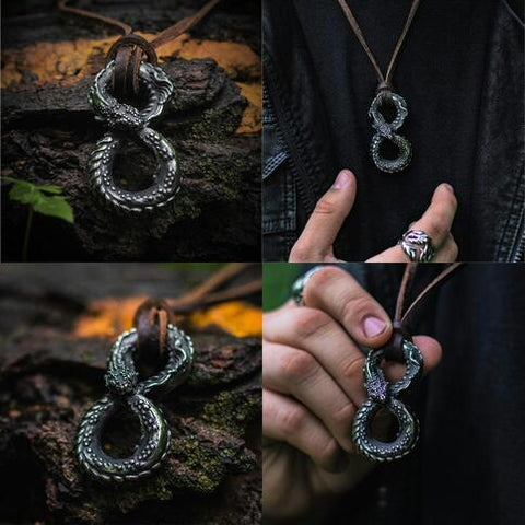 Jormungandr Snake Necklace