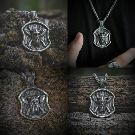 Viking Warrior Shield Necklace